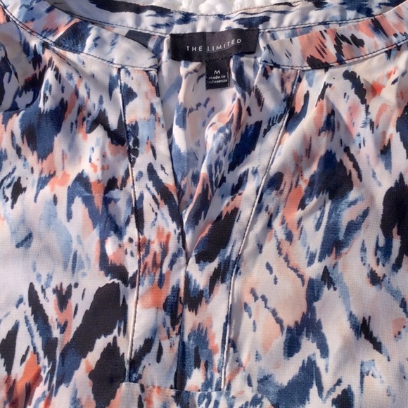 The Limited V-Neck Cap Sleeve Blouse Sz M - Picture 8 of 10